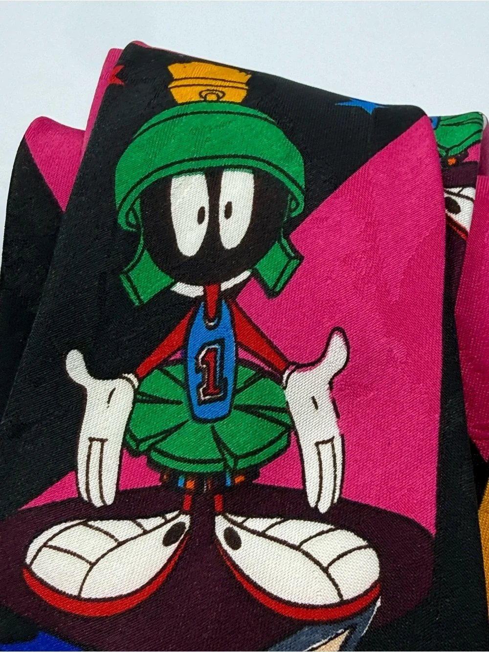 Looney Tunes Mania 1993 Tie Nerd Taz Marvin The Martian Daffy Bugs and More New